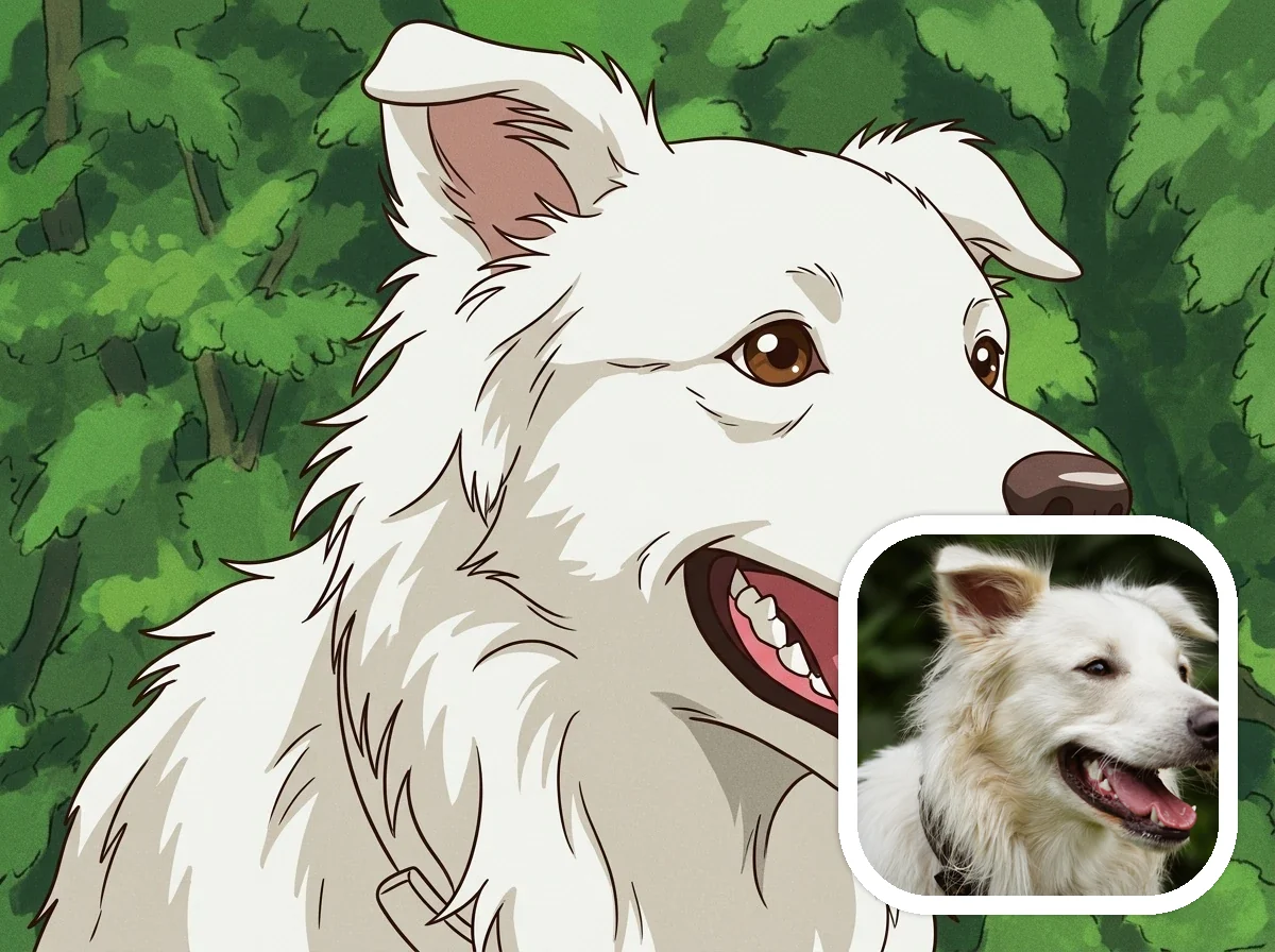 90s Anime Style classic anime pet characters before and after example