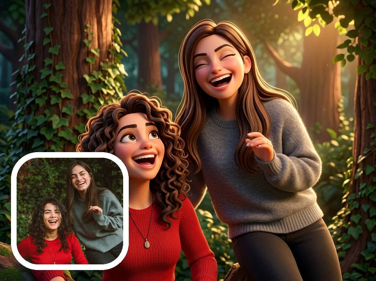 DreamWorks Style 우정 모험 전후 예시