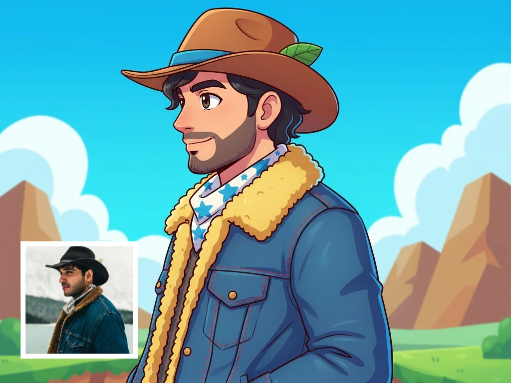 Portrait placeholder pour style anime inspire de Mario