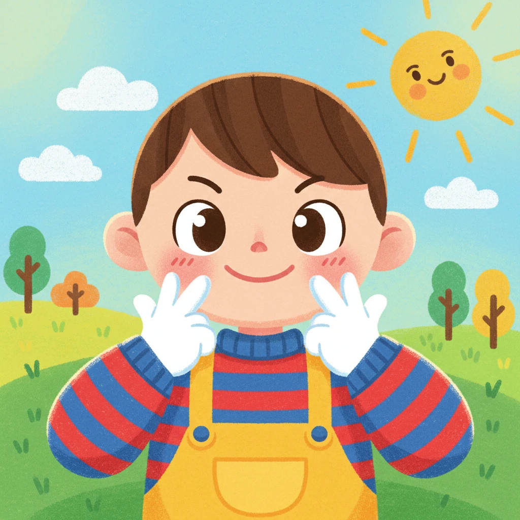 Photo to Детский мелковый cartoon style example