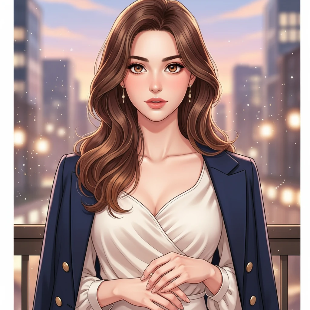 Photo to Романтический вебтун style example