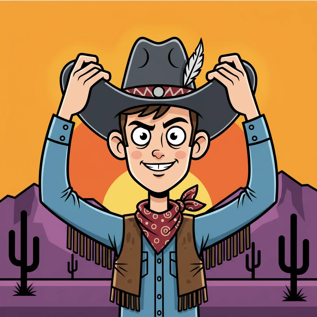 Photo to Сатирический семейный cartoon style example