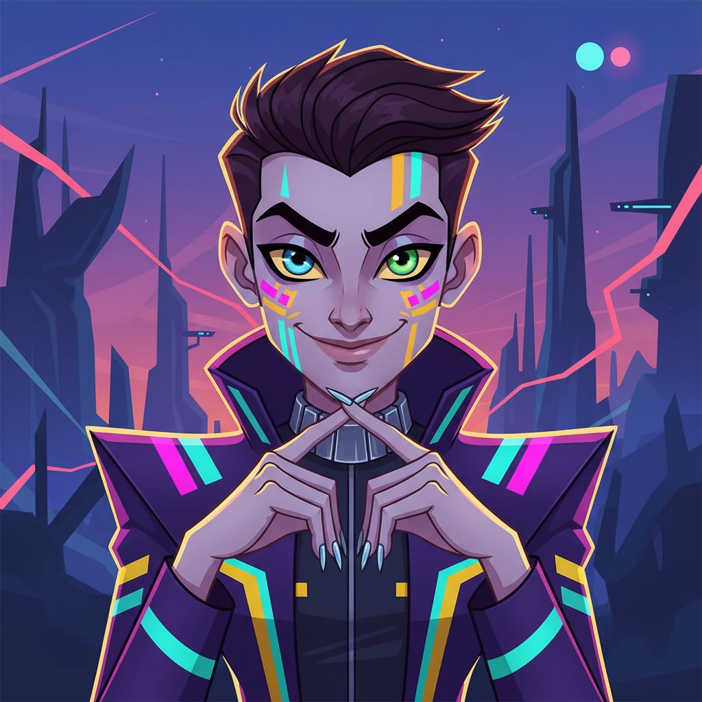 Photo to Взрослый sci-fi cartoon style example